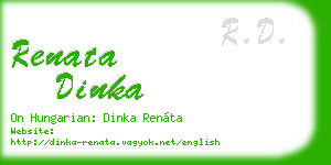 renata dinka business card