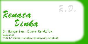 renata dinka business card